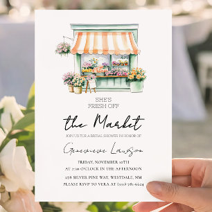 Sie ist vom Brautparty des Market Blume Shops entf Einladung