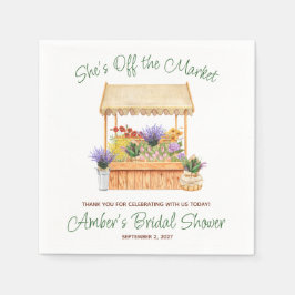 Sie ist vom Brautparty des Marktes abgeschnitten Serviette