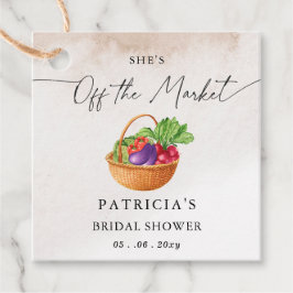 Sie ist vom Market Bauern Market Brautparty Geschenkanhänger