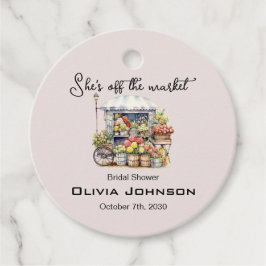 Sie ist vom Market Pink Floral Brautparty Geschenkanhänger