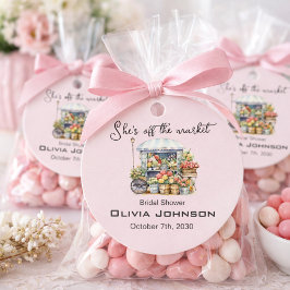 Sie ist vom Market Pink Floral Brautparty Geschenkanhänger