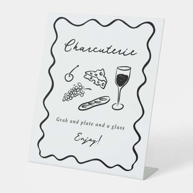 Sie ist vom Markt abgekommen, kühl und schwindlig. Sockelschild (Vorderseite)