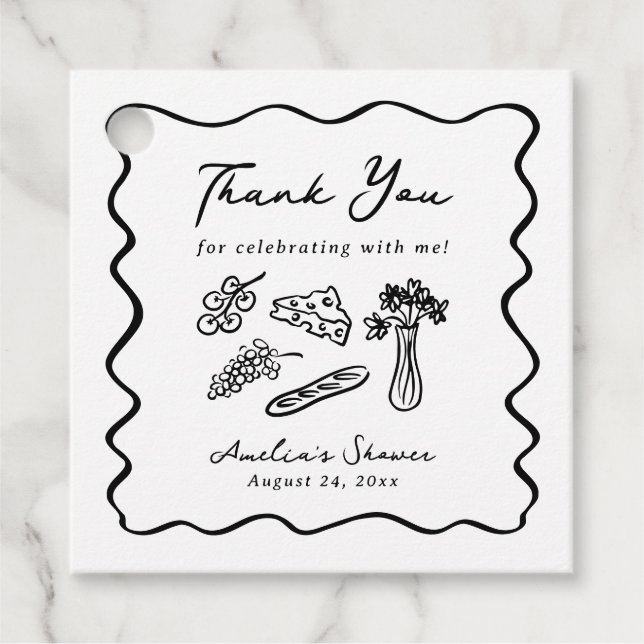 Sie ist vom Markt abgezogen, kühl und whimsical Ha Geschenkanhänger (Vorderseite)