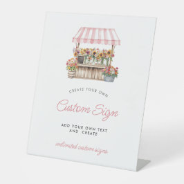 Sie ist vom Markt abgezogen Sockelschild