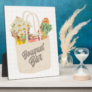 Sie ist vom Markt Brautparty Bouquet Bar Fotoplatte