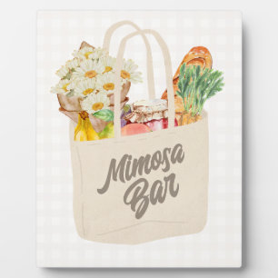 Sie ist vom Markt Brautparty Mimosa Bar Fotoplatte