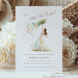 Sie ist vom Markt ferngehalten Whimsical Brautpart Einladung