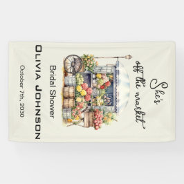 Sie ist vom Markt Französisch Beige Junggesellinne Banner