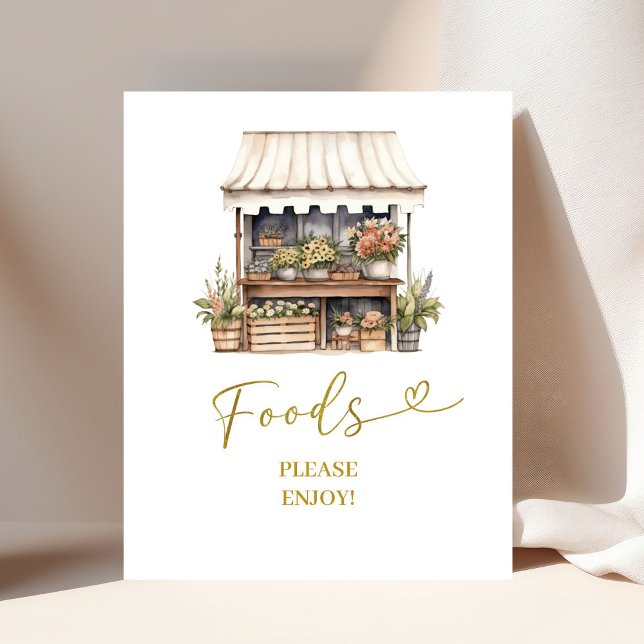 Sie ist vom Markt für Party für Lebensmittel abges Poster (Von Creator hochgeladen)