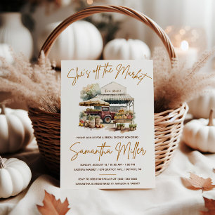 Sie ist vom Markt weg! Brautparty für den landwirt Einladung