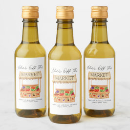 Sie ist vom Markt weg Weinetikett