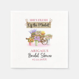 SIE IST VOM MARKTPLATZPLATZSIGN AUSGESCHLOSSEN SERVIETTE