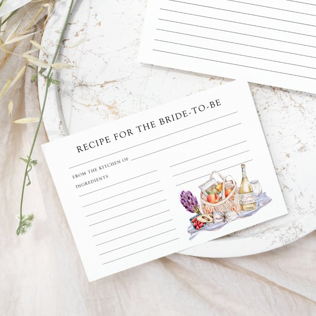 Sie ist vom Marktrezept für die Braut abgeschnitte Begleitkarte (Von Creator hochgeladen)