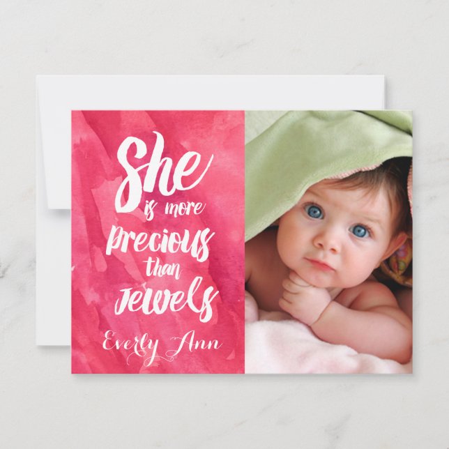 Sie ist Wertvoller als Jewels Baby Girl (Vorderseite)