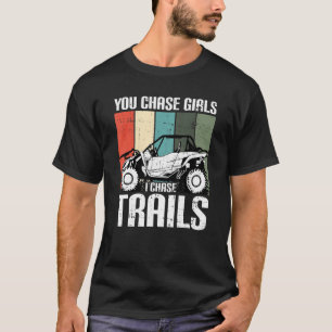Sie jagen Girls Chase Trails Funny UTV SxS Seite b T-Shirt