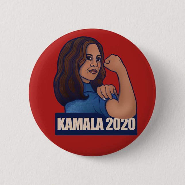 Sie kann es KAMALA 2020 Abstimmung Kamala Harris Button (Vorderseite)
