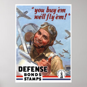 Sie kaufen sie, die wir sie fliegen -- Plakat WW2