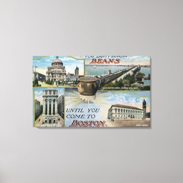 Sie kennen Bohnen nicht, Landschaftliche Aussichte Leinwanddruck (Vorderseite)