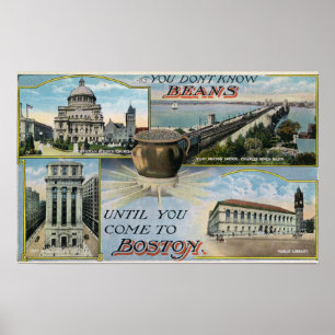 Sie kennen Bohnen nicht, Landschaftliche Aussichte Poster