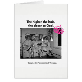 Sie kennen, das höher das Haar, näher an Gott