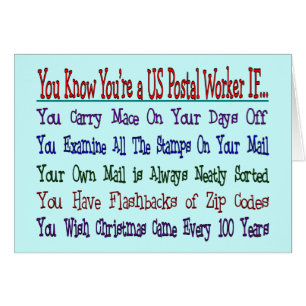 Sie kennen Ihr einen POSTANGESTELLTER WENN