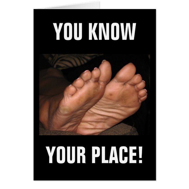 SIE KENNEN IHREN PLATZ! (Vorne)