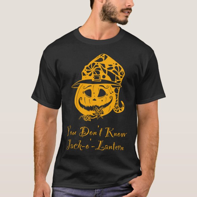 Sie kennen Kürbislaterne Halloween Pumpkin nicht T-Shirt (Vorderseite)