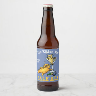 Sie Kitten mir Custom Cartoon Bierflaschenetikett