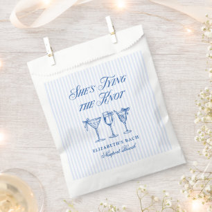 Sie knüpft den Knoten Coastal Elegant Handgezeichn Geschenktütchen