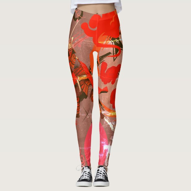 ⛈️ 🥷 sie kommen Gelassen, Anime Manga Power 🥷 ⛈️ Leggings (Vorderseite)