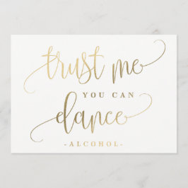 Sie können Alkoholsignatur tanzen - schöne Kalligr Einladung
