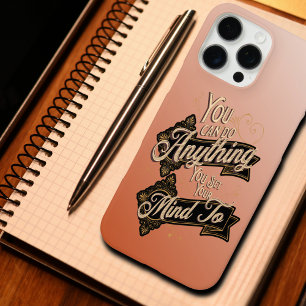 Sie können alles Zitat Terracotta Rosa tun iPhone 16 Pro Max Hülle