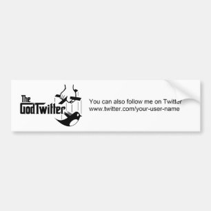 Sie können auch Follow-me auf Twitter…. Autoaufkleber
