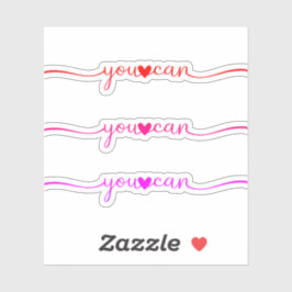 Sie können aufkleber