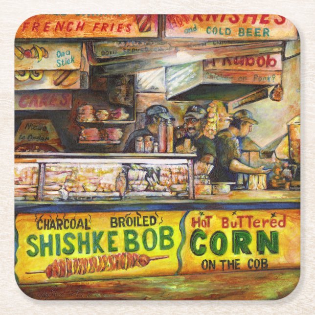 Sie können damit nicht mithalten rechteckiger pappuntersetzer (Vorderseite)