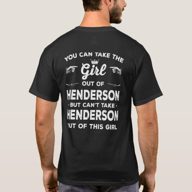 Sie können das Mädchen aus dem Henderson Nevada Mä T-Shirt (Rückseite)