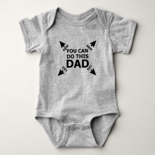 Sie können dies, Vater tun Baby Strampler