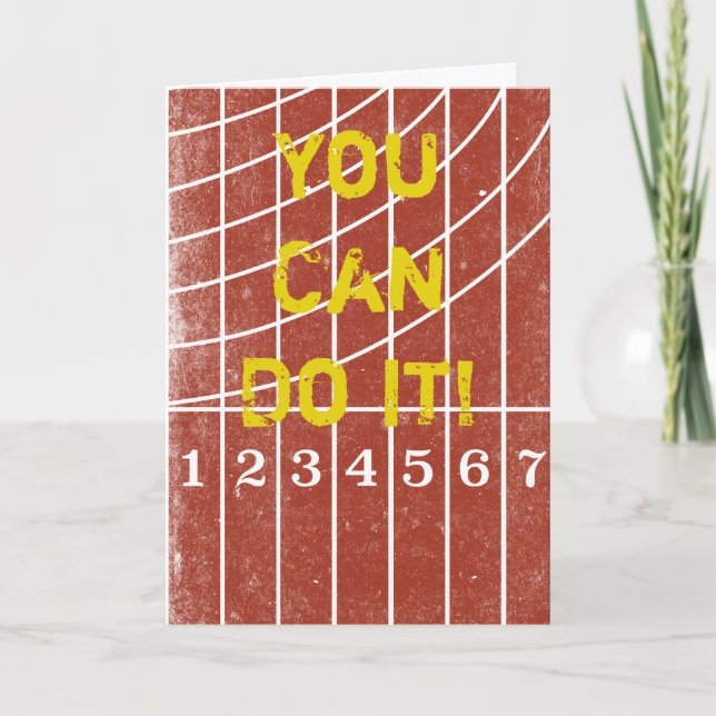 Sie können diese Ermutigungskarte für Spur-Läufer  Karte (Vorderseite)