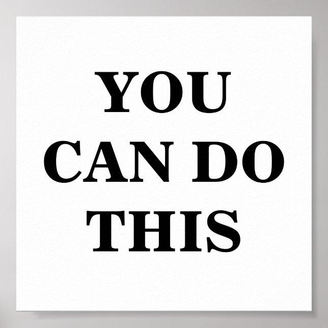 Sie können dieses Minimalistische Poster machen (Vorne)