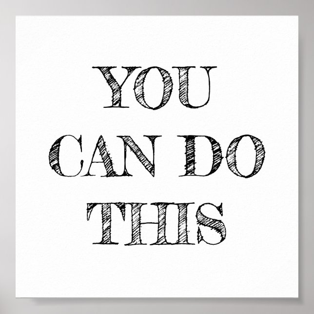 Sie können dieses Minimalistische Poster machen (Vorne)