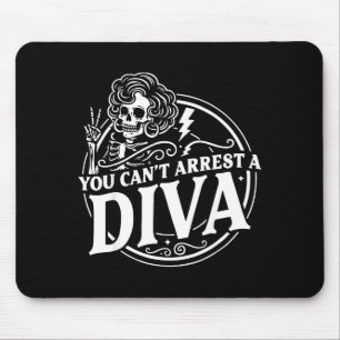 Sie können Diva Sy Skelett Friedenszeichen Goth G Mousepad