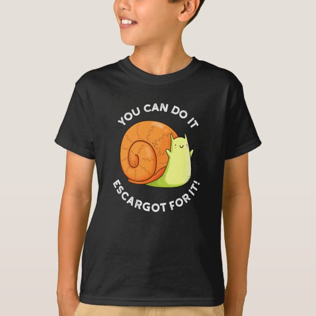 Sie können es Escargot für es Schnecke Puppe Dark  T-Shirt (Vorderseite)