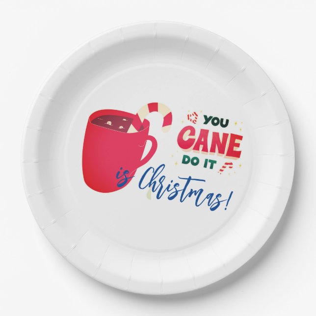 Sie können es in Weihnachten machen Pappteller (Vorderseite)