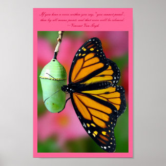 Sie können es Monarchschmetterling machen Poster