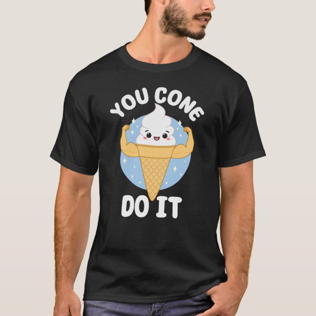 Sie können es nicht tun Niedlich Kawaii Food Puff T-Shirt (Vorderseite)