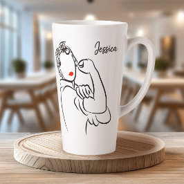 Sie können es stilvoll und modern Rosie The Rivete Milchtasse