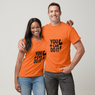 Sie können es tun - Motivierend Fitness Graphic T- T-Shirt
