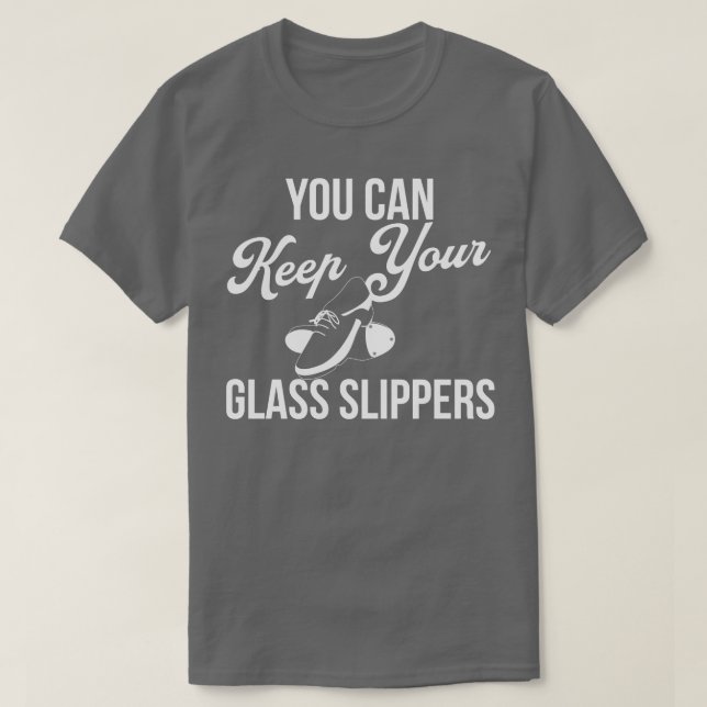 Sie können Ihre Glass-Slippers Funny Stich Tanzen  T-Shirt (Design vorne)