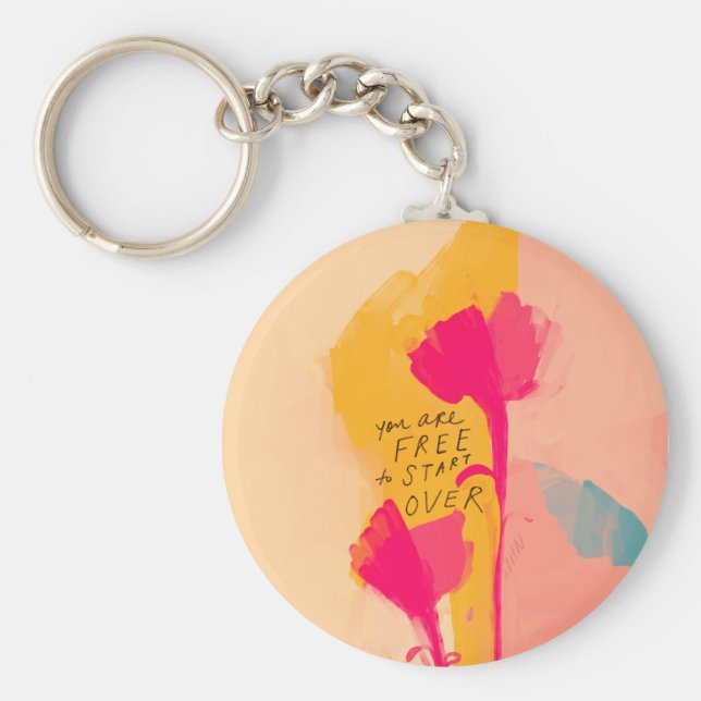 Sie können kostenlos über inspirierendes Zitat anf Schlüsselanhänger (Vorne)