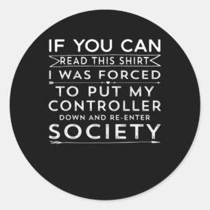 Sie können lesen, dass ich gezwungen war, meine Ko Runder Aufkleber